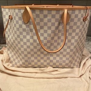 Louis Vuitton GM Neverfull Damier Azur